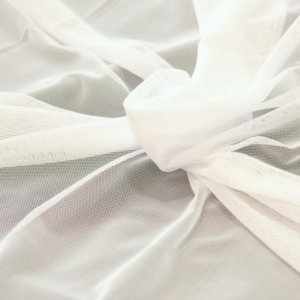Ткань сетка трикотажная цвет белый