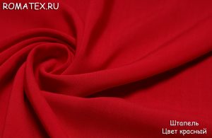 Ткань для рукоделия Штапель цвет красный